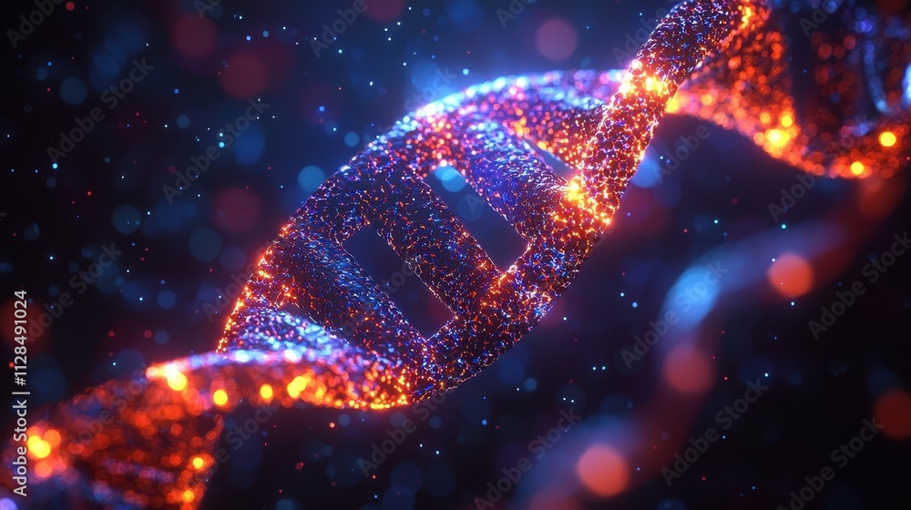 Poster scientists collaborating on innovative bioinformatics platform for dna analysis and research in mole