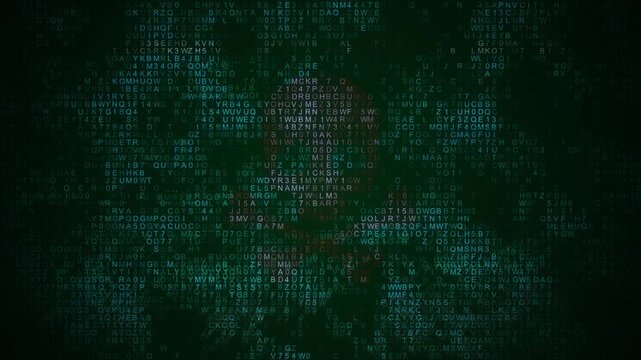 Encrypted fast scrolling programming security hacking process code programming security code data flow stream. Coding beach Error Distortion Message Warning. metaverse Source code scripts blockchain