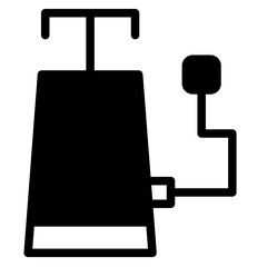 Obraz premium Bike Pump Cycle Glyph Icon