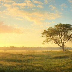 Obraz premium tree in the field
