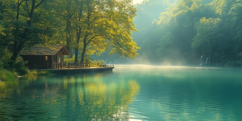 Obraz premium Background Nature Genereate Ai