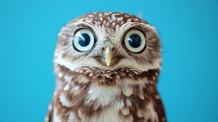 Obraz premium A Close Up Of An Owl With Large Eyes