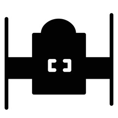 Obraz premium Bar Cowboy Desert Glyph Icon