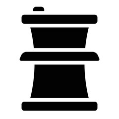 Barrel Bin Bucket Glyph Icon