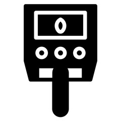 Diabetes Glucose Check Glyph Icon