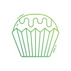 Muffin vector icon