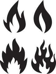 Fire Flame vector|Fireplace vector|Fire hazard vector|Flames background vector|Flame icon symbol vector design set