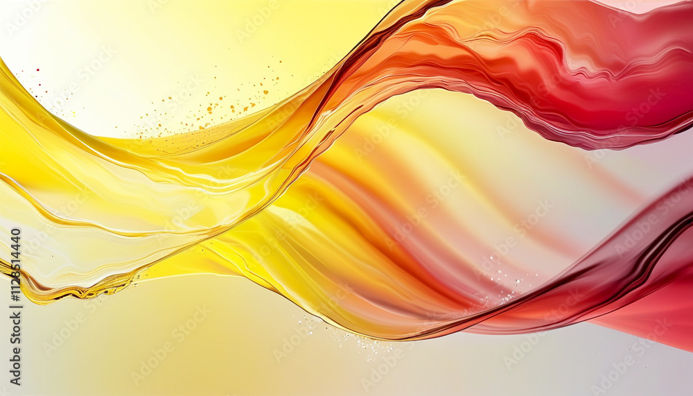 Poster vibrant waves of color dance in harmony, creating a stunning visual display