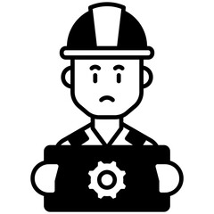 Need Work Black Fill Icon