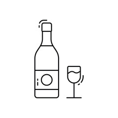 Whiskey vector icon