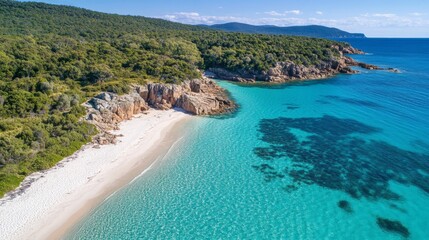 Secluded Cove Pristine Beach Coastal Serenity