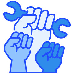 Budget Blue Color Icon