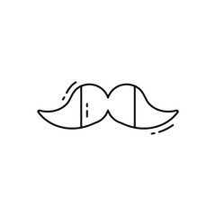 Moustache vector icon