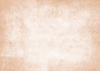 Grunge background texture of old vintage worn paper. Faded scratched parchment