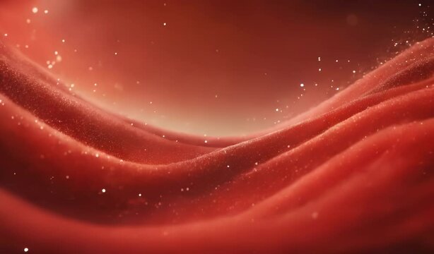 Red Blood Cells Flowing Through Capillaries
