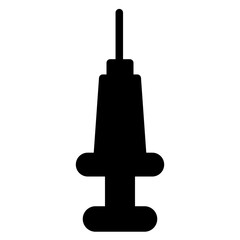 Injection Medical Syringe Glyph Icon