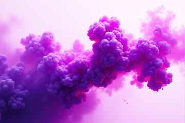 Fototapeta premium Abstract ink splash in bold purple tones for artistic desktop themes