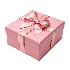 gift box with ribbon on white background