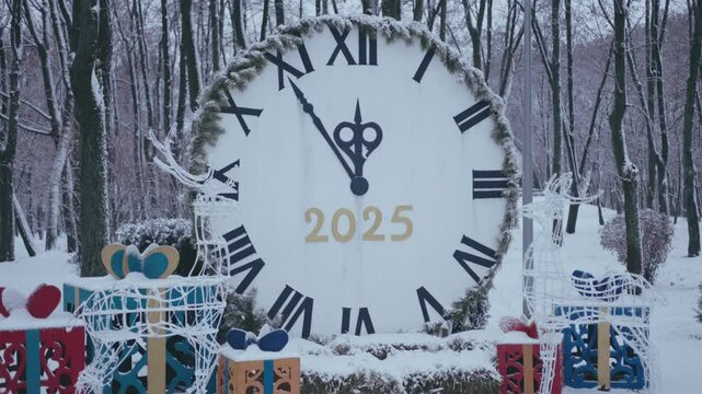 Winter park before New Year.