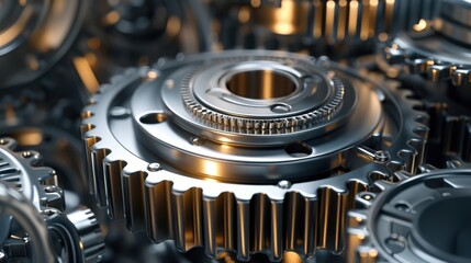 Detail shot of a precision gear emphasizing the importance of accurate manufacturing techniques in ensuring the longevity of equipment.