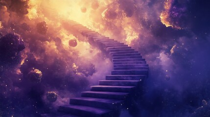 Himmelsweg in surrealem Licht