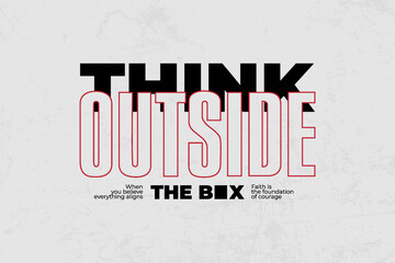 Fototapeta premium Creative streetwear graphic tee concept vector graphic design 