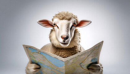 Curious Lamb Navigating a New World