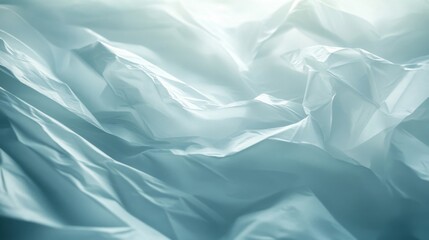 Obraz premium Abstract Draped Light Blue Plastic Texture