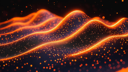 A series of orange and black lines that look like they are on fire. The lines are in a pattern and appear to be moving