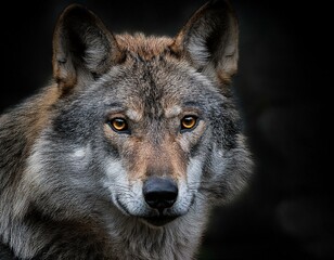 Close-Up Photo of a Wolf