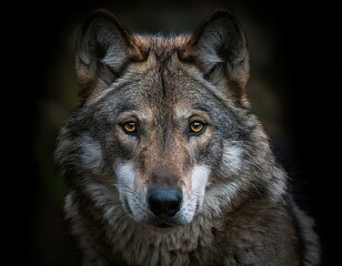 Obraz premium Beautiful Wolf Portrait