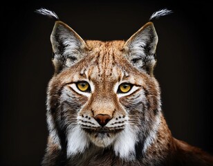 Fototapeta premium Portrait of a Beautiful Lynx