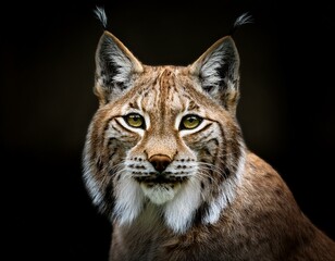 Obraz premium Portrait of a Beautiful Lynx