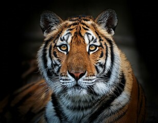 Fototapeta premium Majestic Close-Up of a Tiger