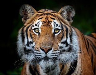 Fototapeta premium Majestic Close-Up of a Tiger