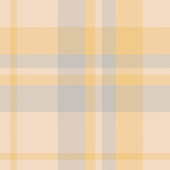 Refresh fabric background texture, coloured textile plaid seamless. Cover check tartan vector pattern in light and amber colors.