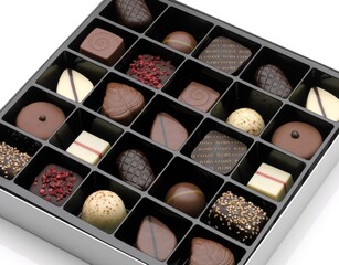 Schachtel Box mit Belgischen Pralinen