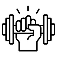 Fototapeta premium strength single icon