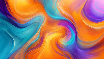 Obraz premium Vibrant swirls of color dance in a mesmerizing abstract composition