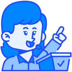 Female Personal_Trainer Job Black Fill Icon