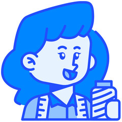 Female Sport_Person Job Black Fill Icon