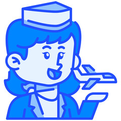 Female Soldier Job Black Fill Icon