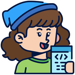 Female Photographer Job Black Fill Icon