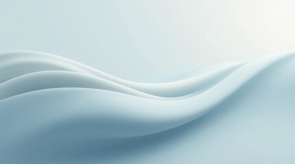 Fototapeta premium Minimalist Composition of Smooth Flowing Lines and Gradients