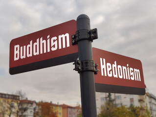 Crossroads of Life: Choosing Between Buddhism and Hedonism – A Metaphorical Journey