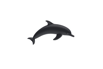 Fototapeta premium A sleek dolphin gliding gracefully through the water.
