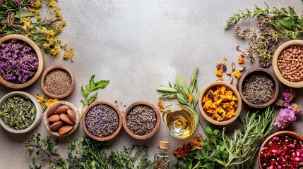 Natural Ingredients for Health and Wellness: Focus on Serenity and Holistic Living with Herbs and Flowers