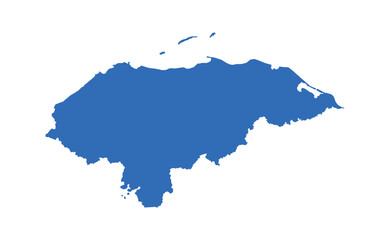 Honduras Map vector icon. Minimalistic Colorful Map of Honduras.