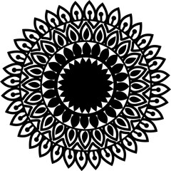 Mandala for adult coloring book,coloring page,print on product, laser cut, paper cut and so on. Vector illustration.