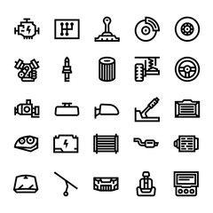 Car Parts Icon Pack